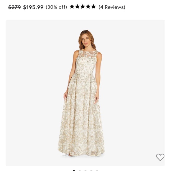 Brand new Adrianna Papell long dress size 8 - Picture 2 of 7